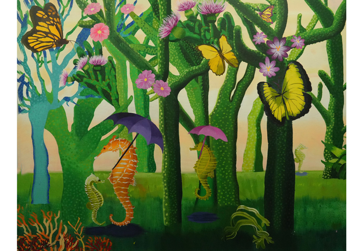 산호 숲의 오후